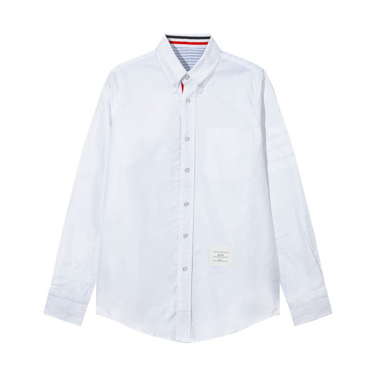 Men's four-bar collar mid-ribbon shirt£¨¸±±¾£© THOM TREND