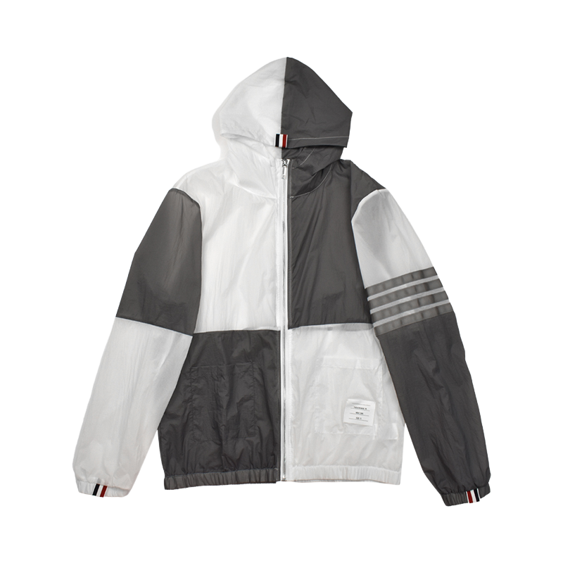 2025 new patchwork color sun protection jacket THOM TREND