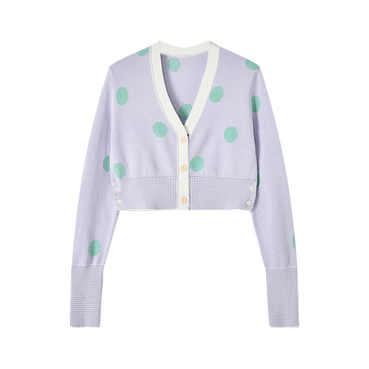 Four-Stripe Pink V-Neck Cardigan（副本） THOM TREND