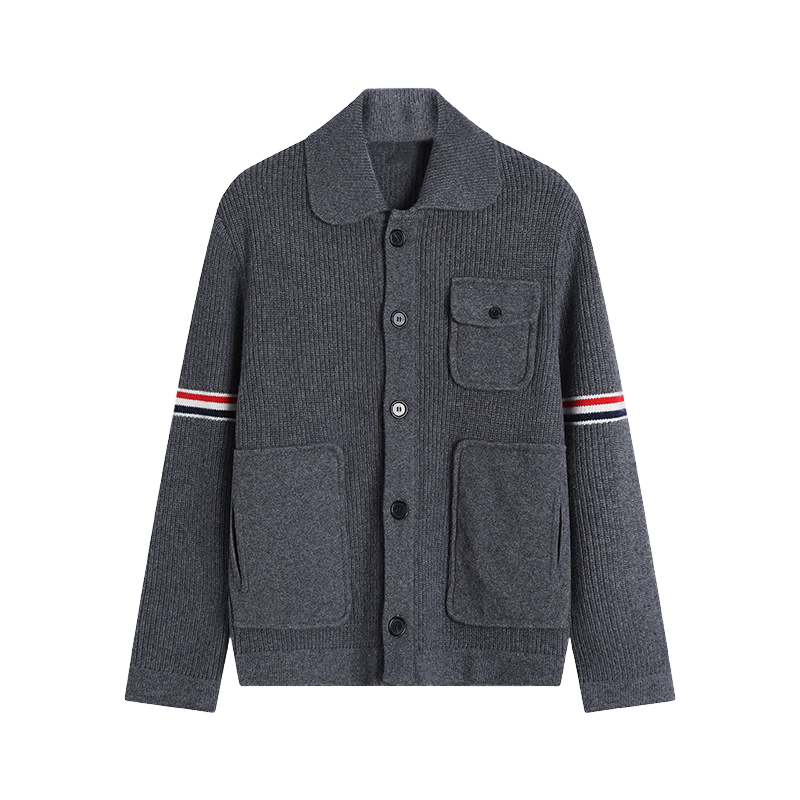 Men's double sleeve striped wool coat THOM TREND