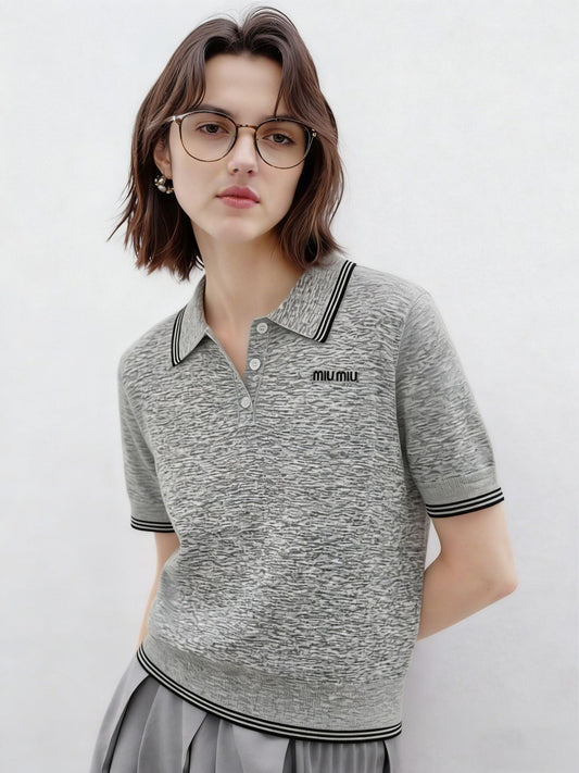 Classic Knit Polo T-Shirt — Short Sleeve