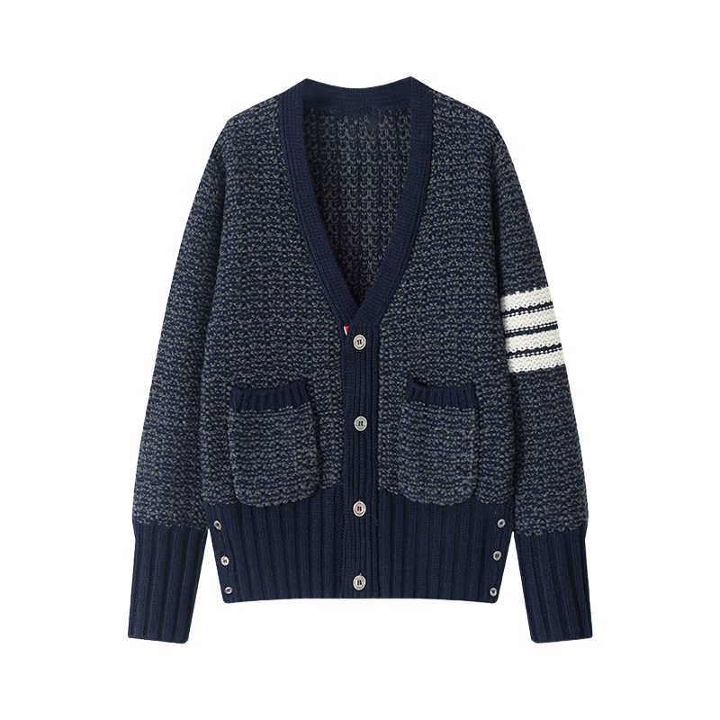 Unisex Snowflake Chunky Knit Sweater Jacket THOM TREND