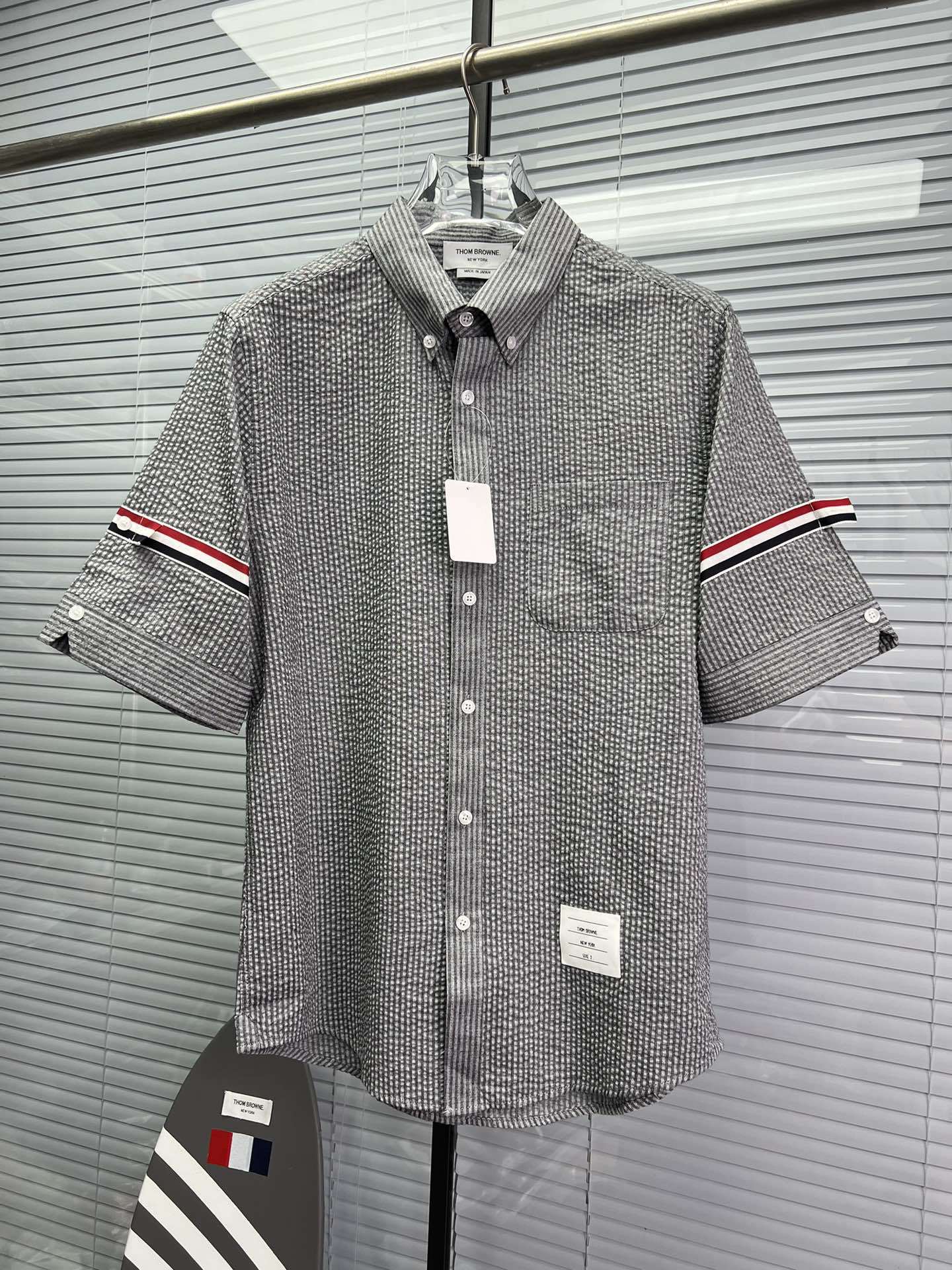 Men's Seersucker Shirt THOM TREND