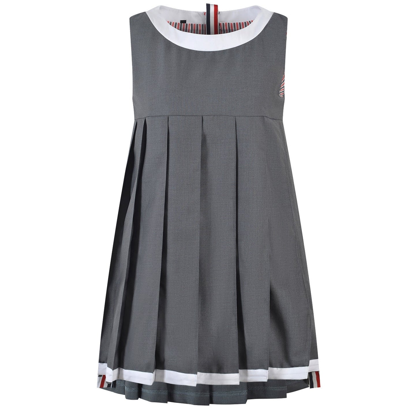 Sleeveless pleated vest dress