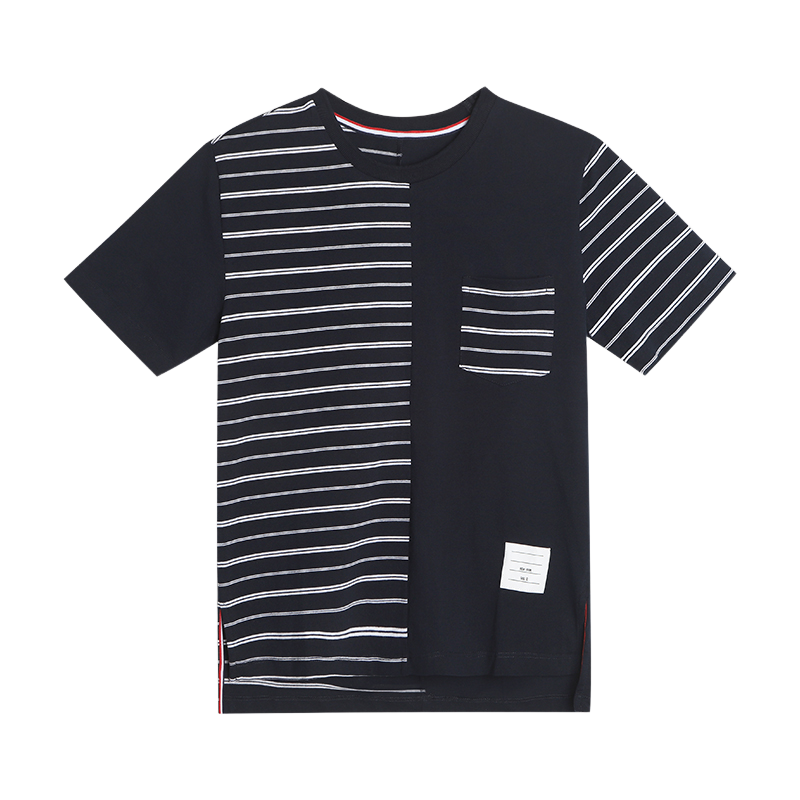 Unisex asymmetric crew neck T-shirt THOM TREND