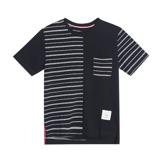 Unisex asymmetric crew neck T-shirt THOM TREND