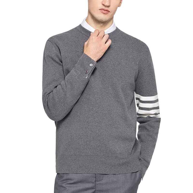 2025 round neck pullover sweater THOM TREND