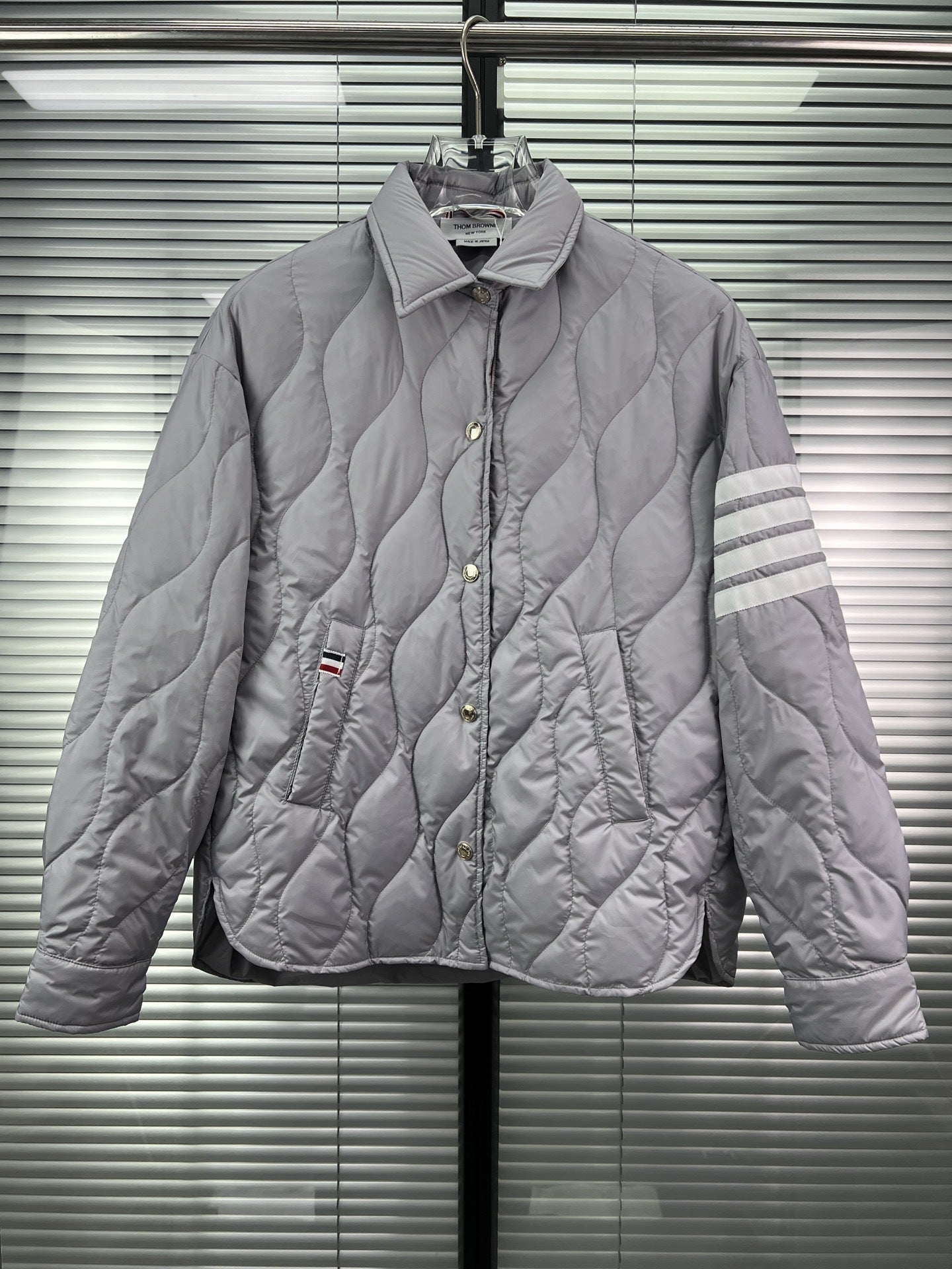 Diamond striped down jacket THOM TREND