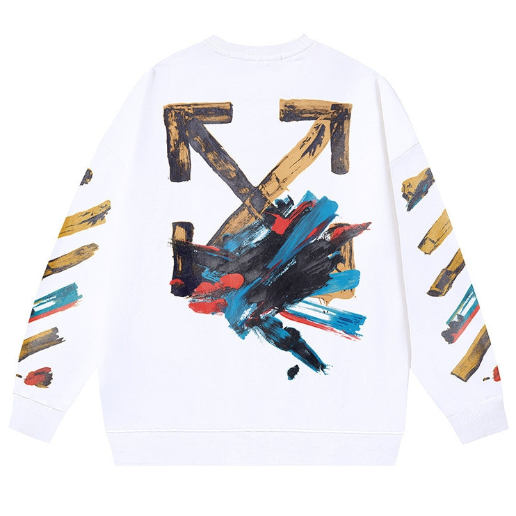Off-White Painted Arrow Crewneck Sweatshirt product detail view