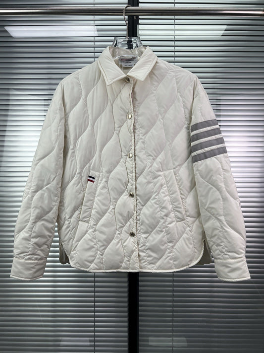 Diamond striped down jacket THOM TREND