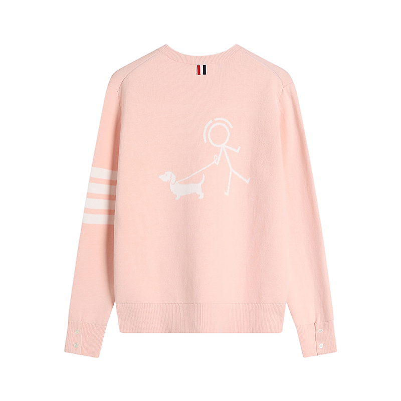 Unisex Stickman Dog Walking Sweater THOM TREND