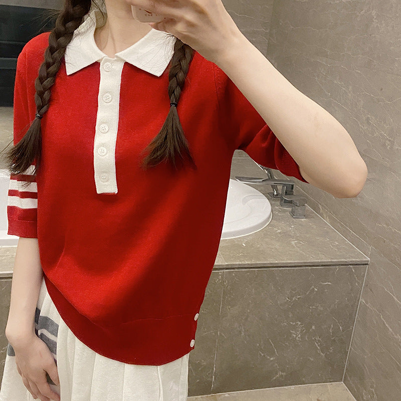 Short-sleeved POLO shirt