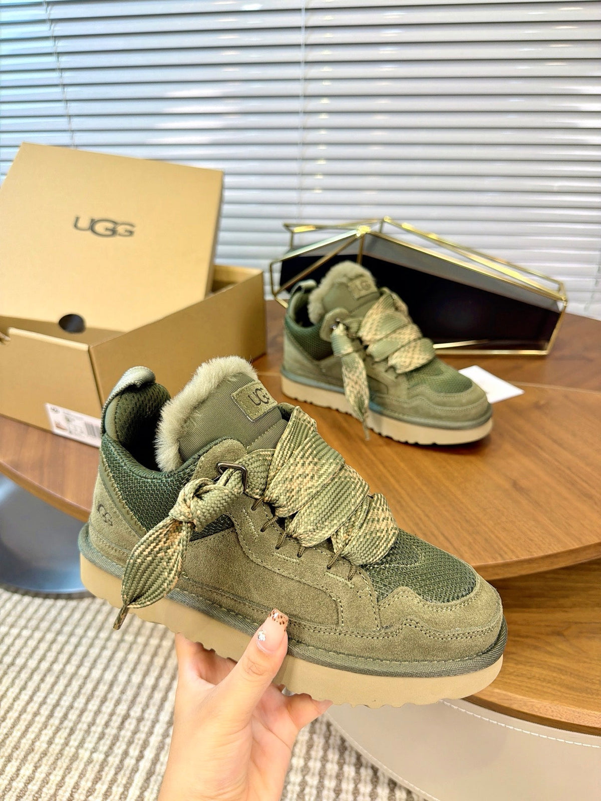 UGG Sage Mel Suede Mesh Low-Top Shoes - product view 2