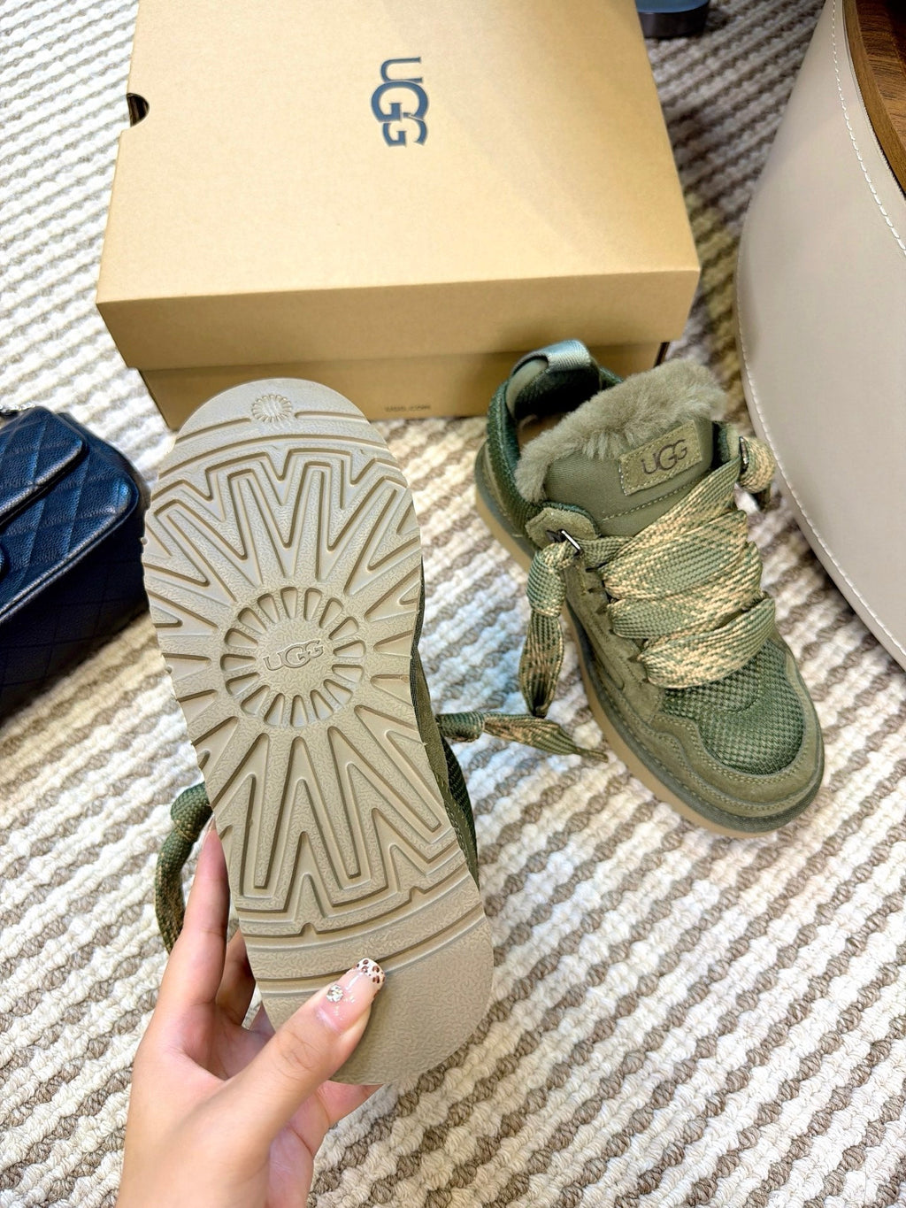 UGG Sage Mel Suede Mesh Low-Top Shoes - product view 9