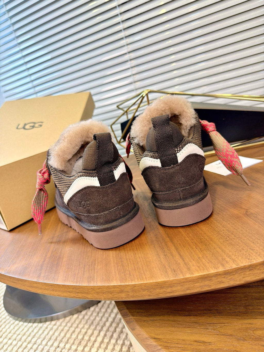 UGG Mauve Mel Suede Mesh Low-Top Shoes - product view 7