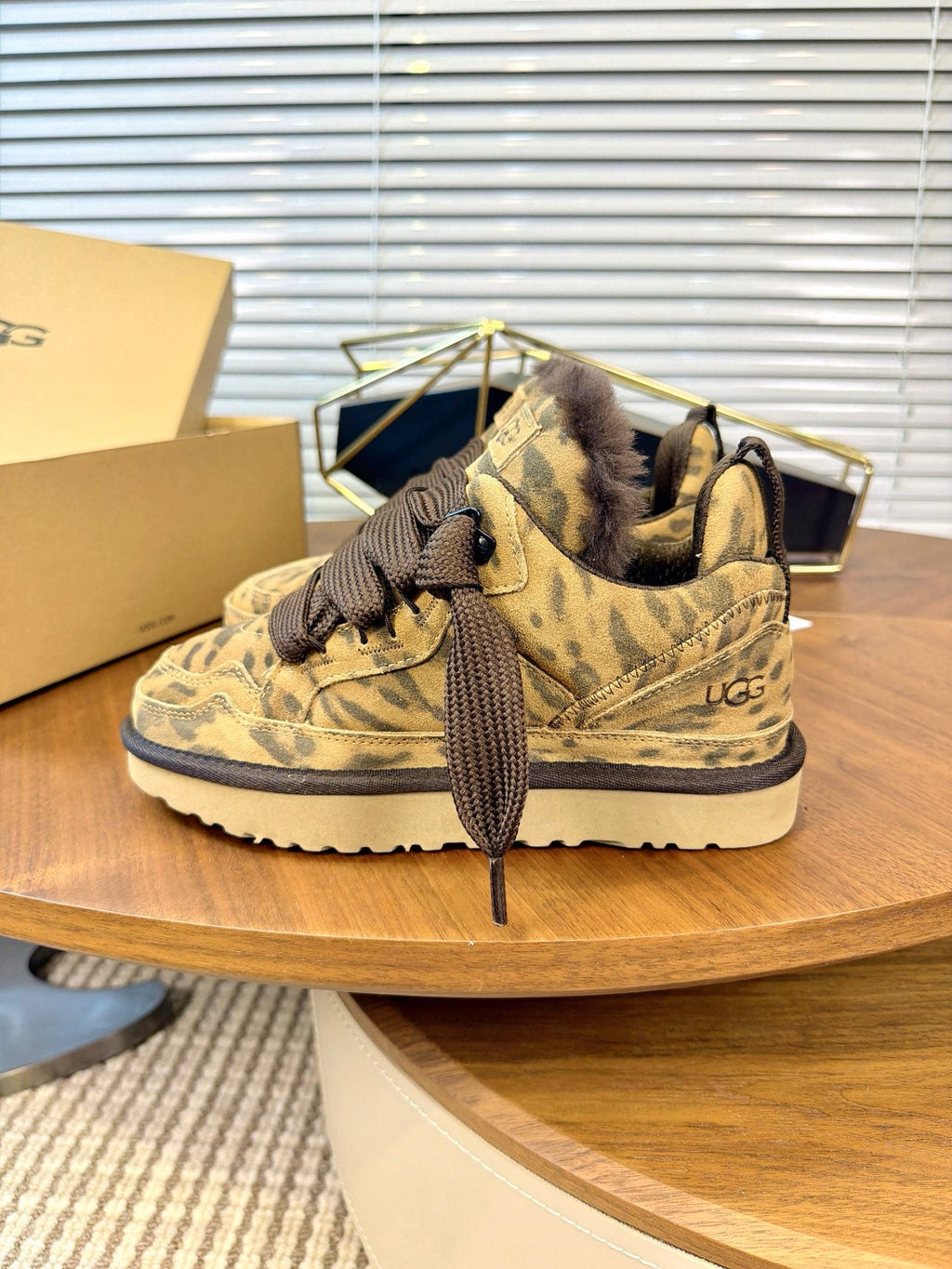 UGG Leopard Mel Suede Mesh Low-Top Shoes - product view 5