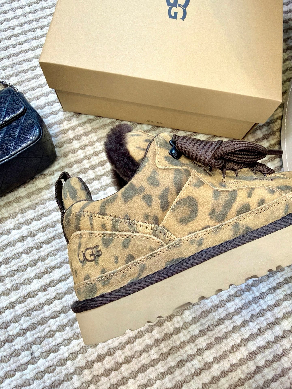 UGG Leopard Mel Suede Mesh Low-Top Shoes - product view 6