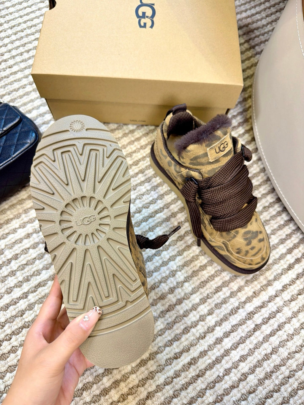 UGG Leopard Mel Suede Mesh Low-Top Shoes - product view 9