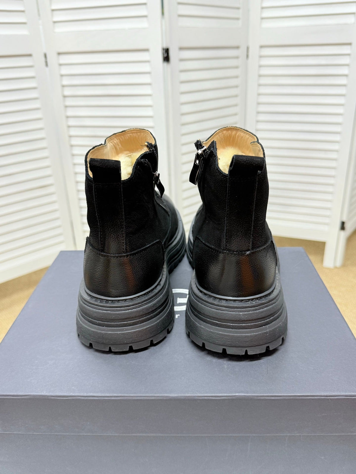 UGG Black Pull-On Leather Chelsea Boots - product view 8