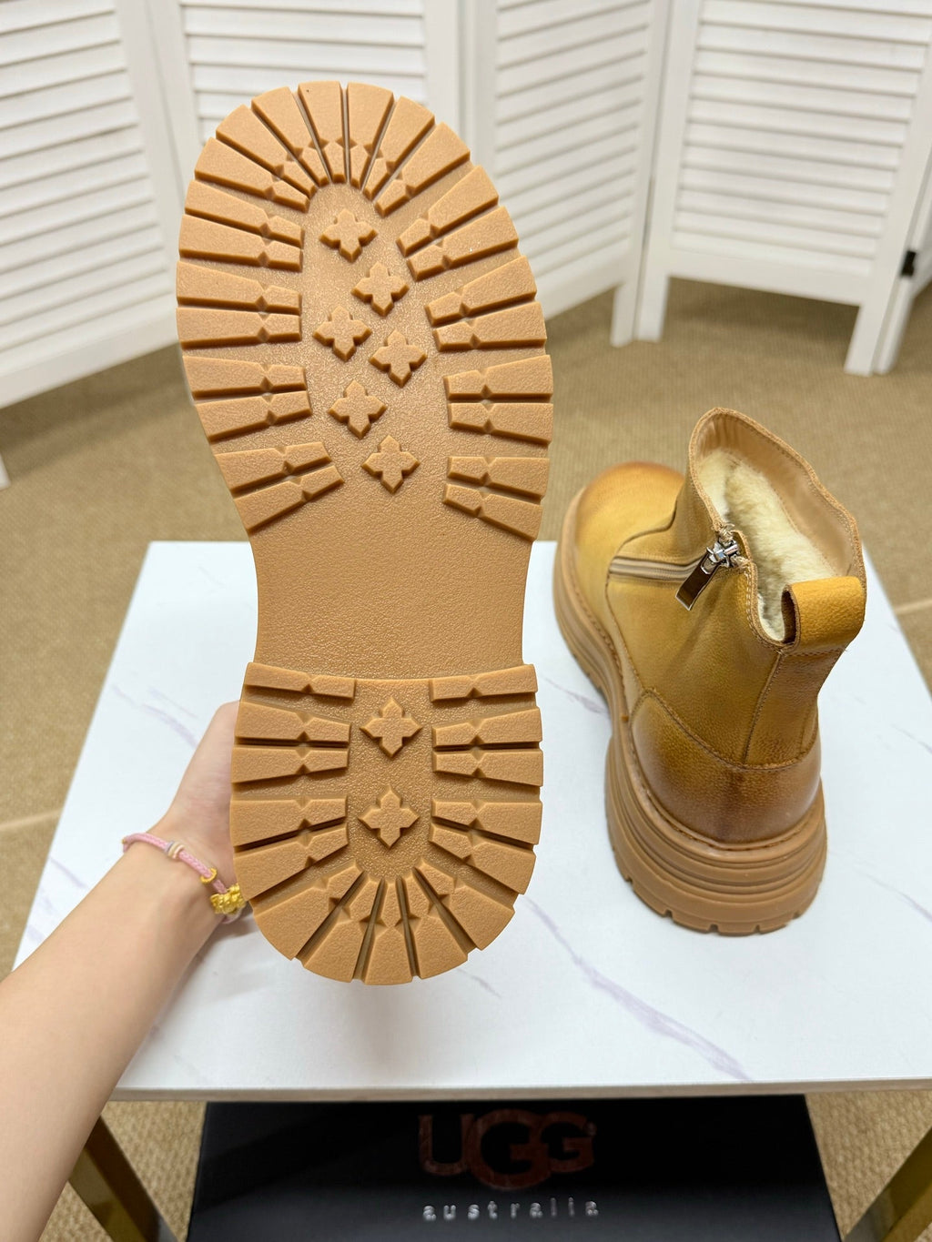 UGG Chestnut Leather Chelsea Boots - product view 7