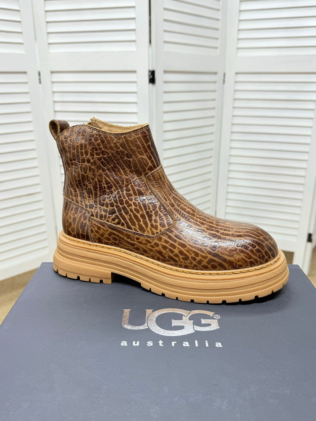 UGG Leopard Suede Chelsea Boots - product view 5