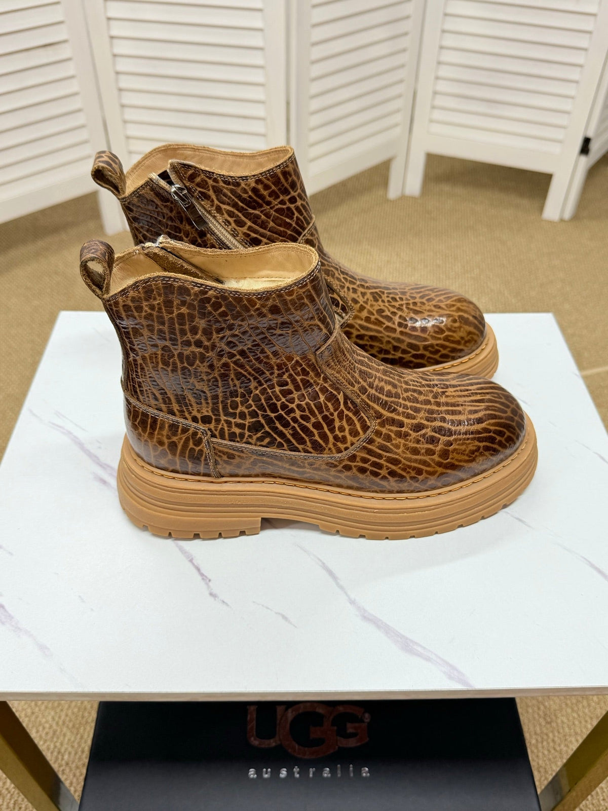 UGG Leopard Suede Chelsea Boots - product view 6
