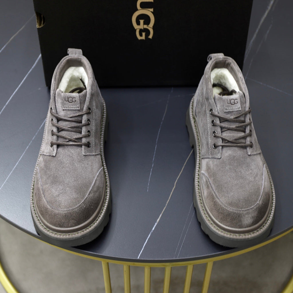 UGG Gray Suede Lace-Up Casual Shoes - product view 2