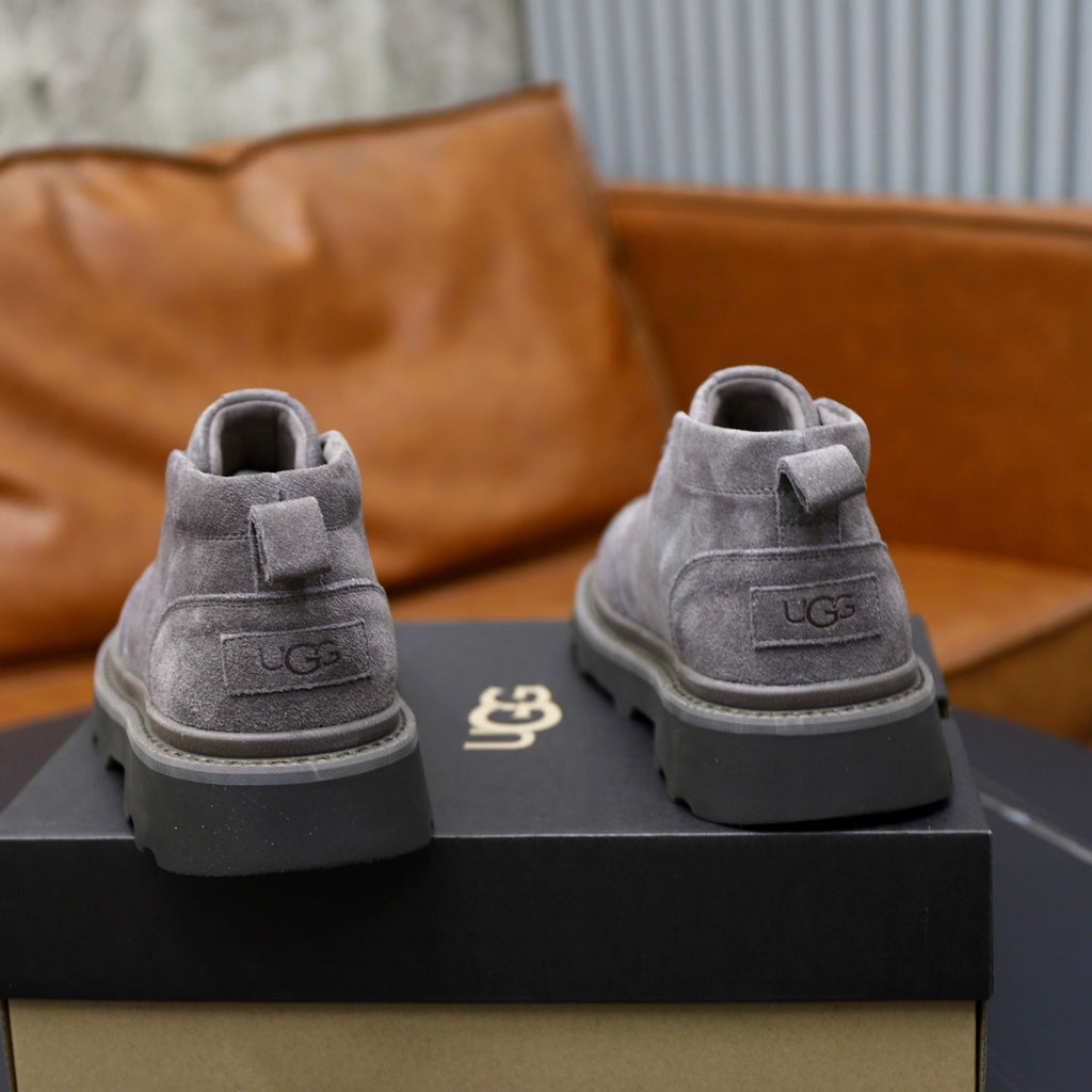 UGG Gray Suede Lace-Up Casual Shoes - product view 5