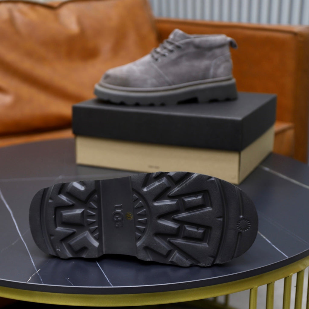 UGG Gray Suede Lace-Up Casual Shoes - product view 9