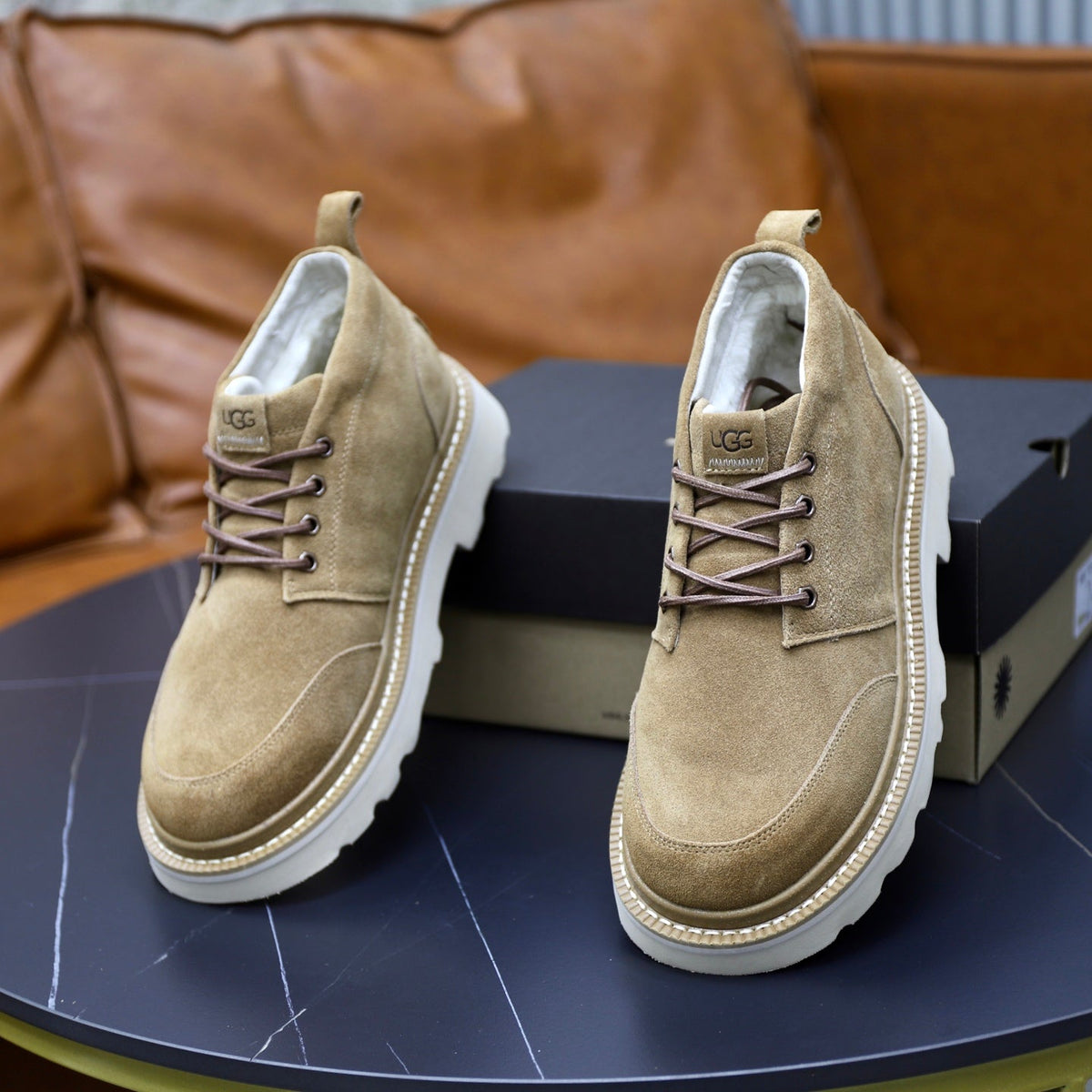 UGG Sand Suede Lace-Up Casual Shoes - product view 6