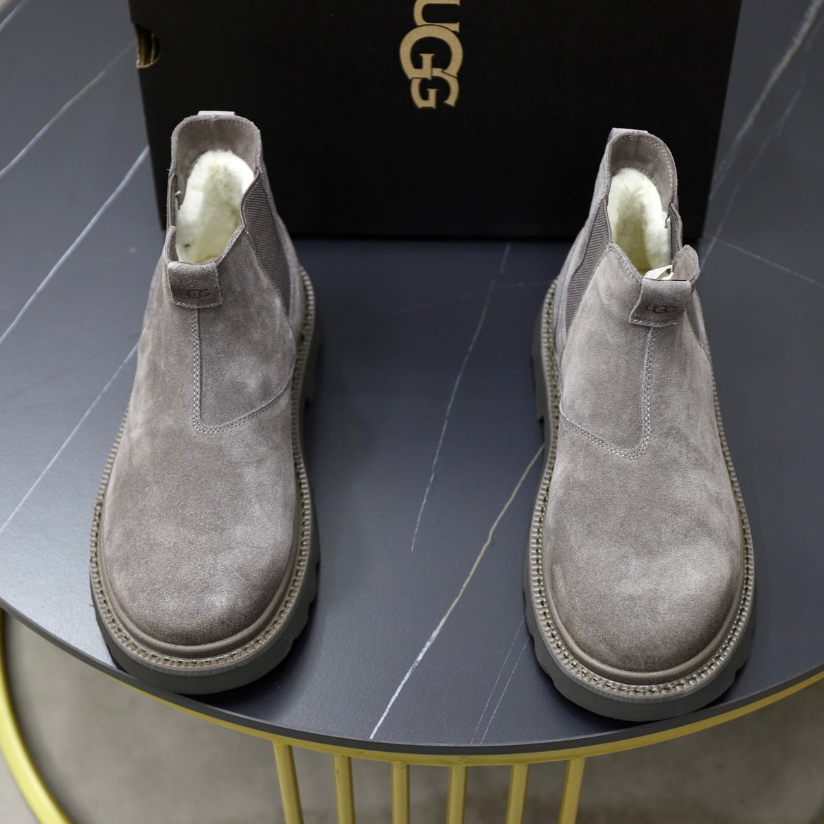 UGG Gray Suede Chelsea Casual Shoes - product view 2