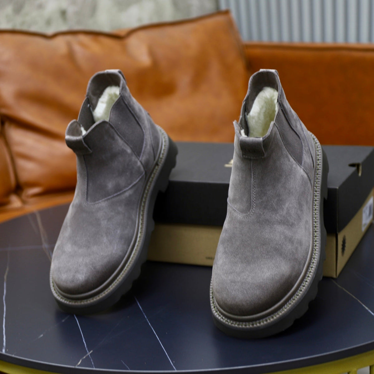 UGG Gray Suede Chelsea Casual Shoes - product view 6