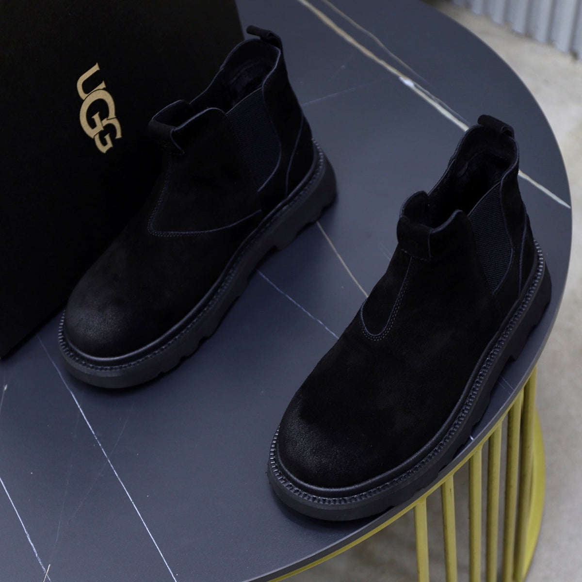 UGG Black Suede Chelsea Casual Shoes - product view 3