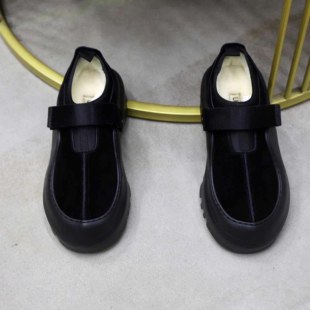 UGG Black Strap Platform Casual Shoes - product view 4