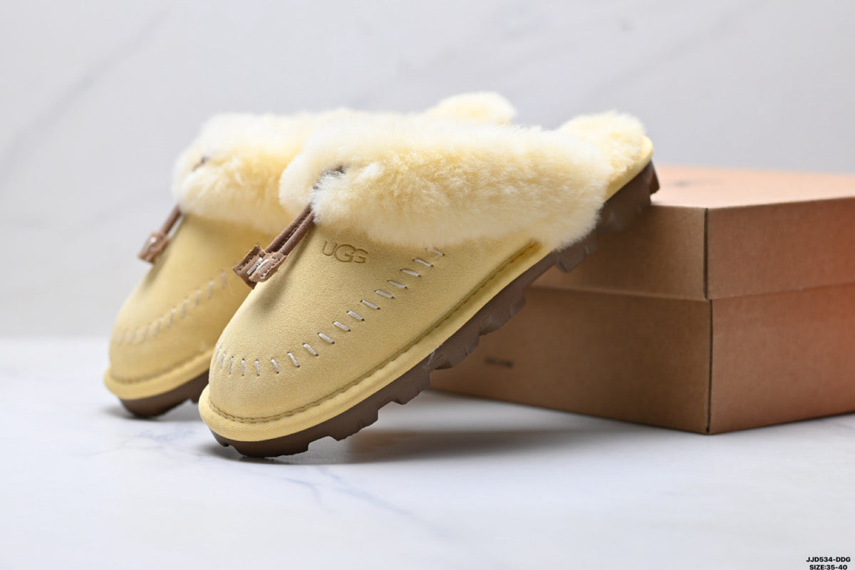 UGG Slipper Evolution Shearling Closed-Toe Slippers - side-angle hero image