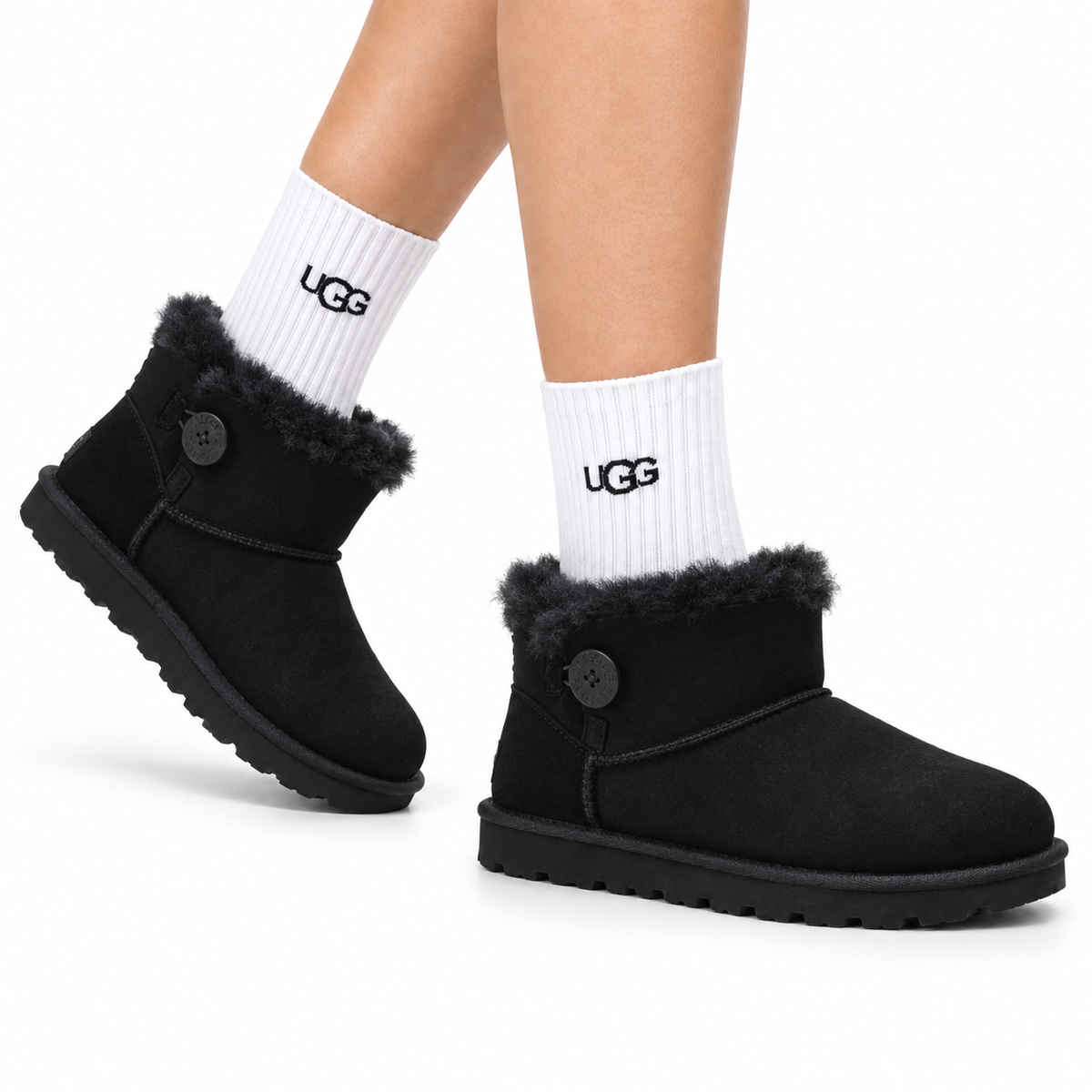 UGG Bailey Button II Boost Single-Button Winter Boots - side-angle hero image