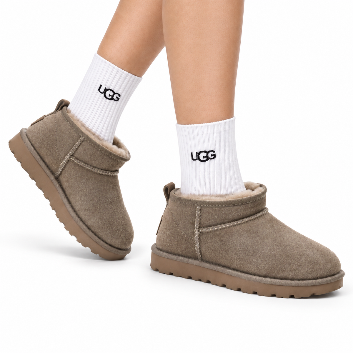 UGG Classic Ultra Mini Platform Ankle Boots - side-angle hero image