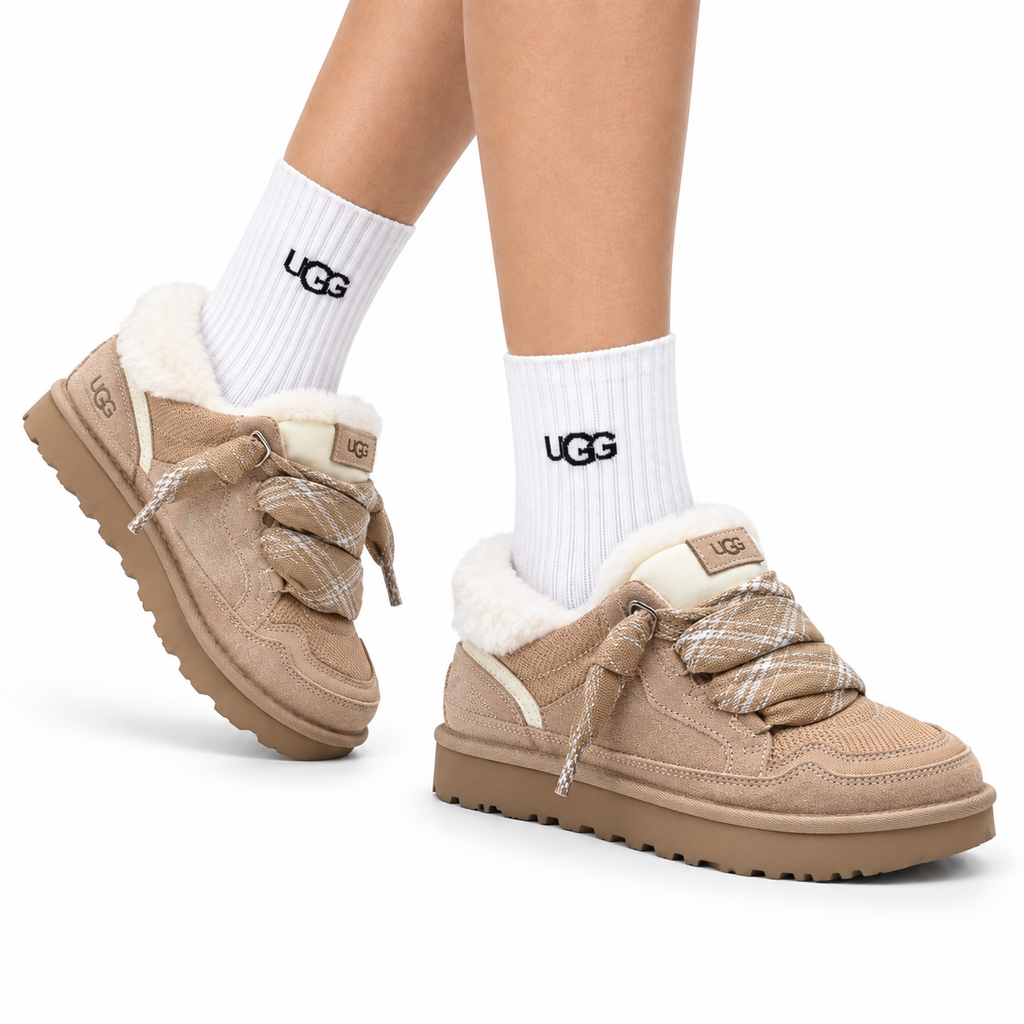 UGG Lowmel Shearling Casual Shoes - side-angle hero image