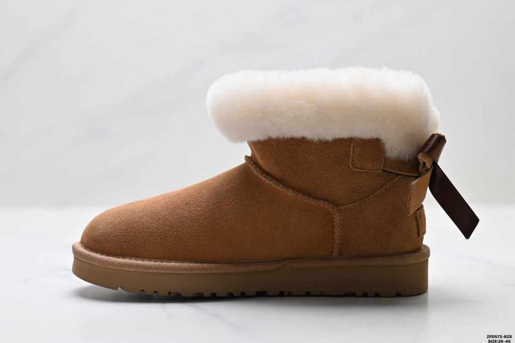 UGG Classic Ultra Mini Bow Ankle Boots - product image 4
