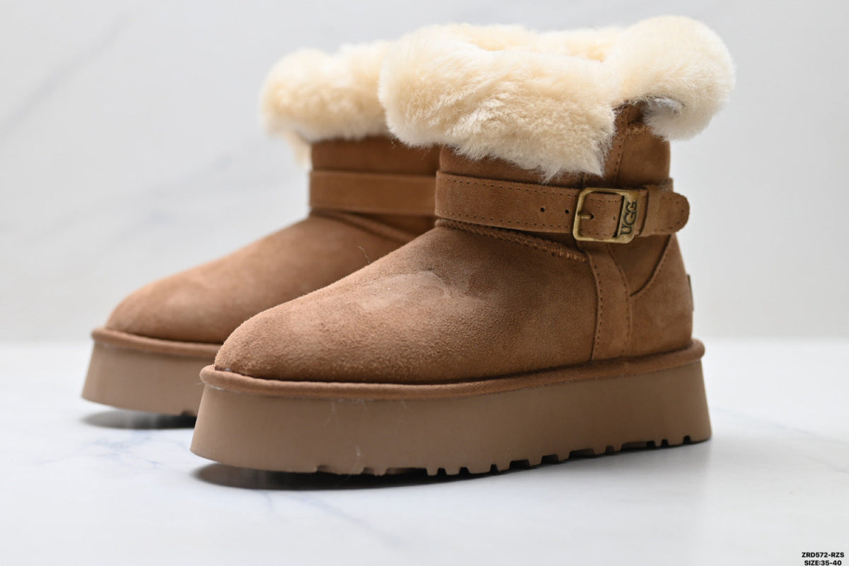 UGG Classic Mini Heritage Fluff Buckle Boots - product image 5