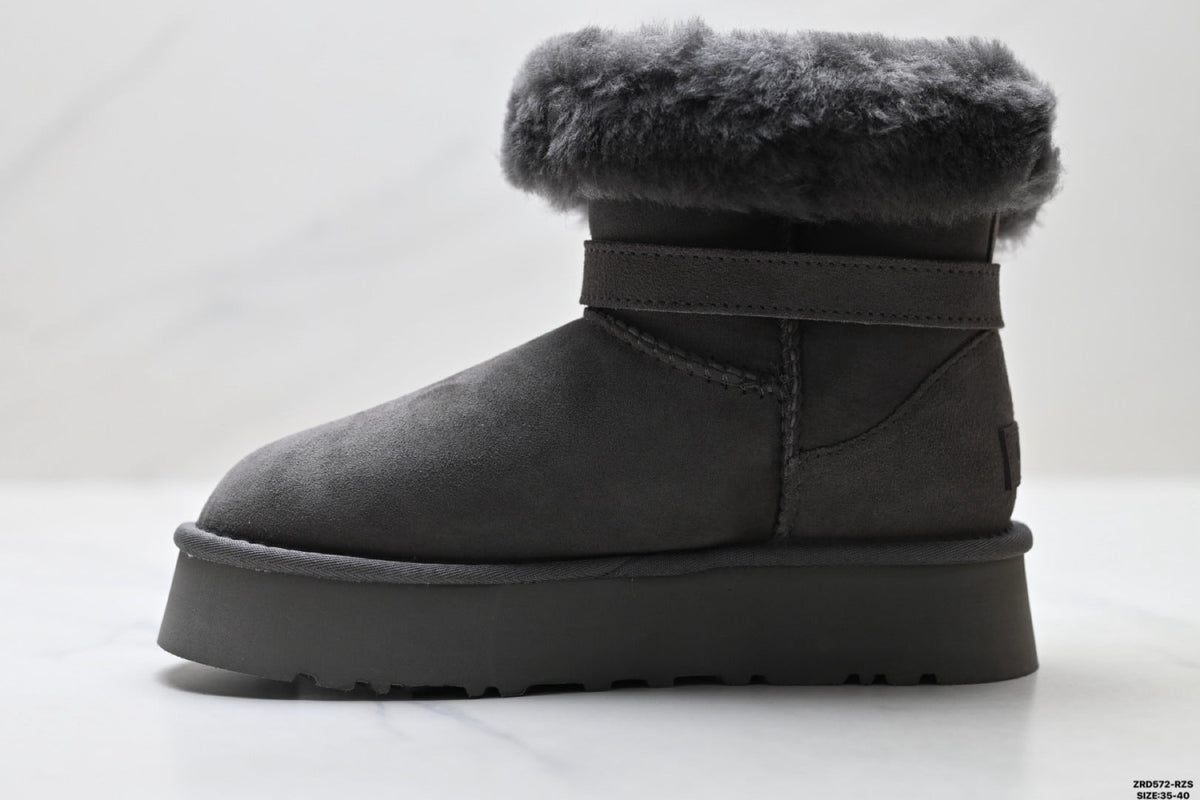 UGG Classic Mini Heritage Fluff Buckle Boots - product image 4
