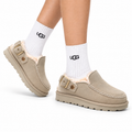 UGG Golden Family Shearling Buckle Clogs - side-angle hero image