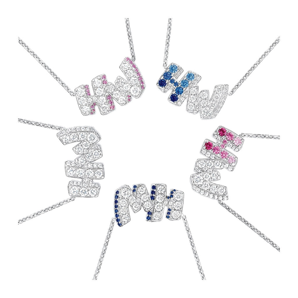 Harry Winston Style Lock Cubic Zirconia Earrings front product view