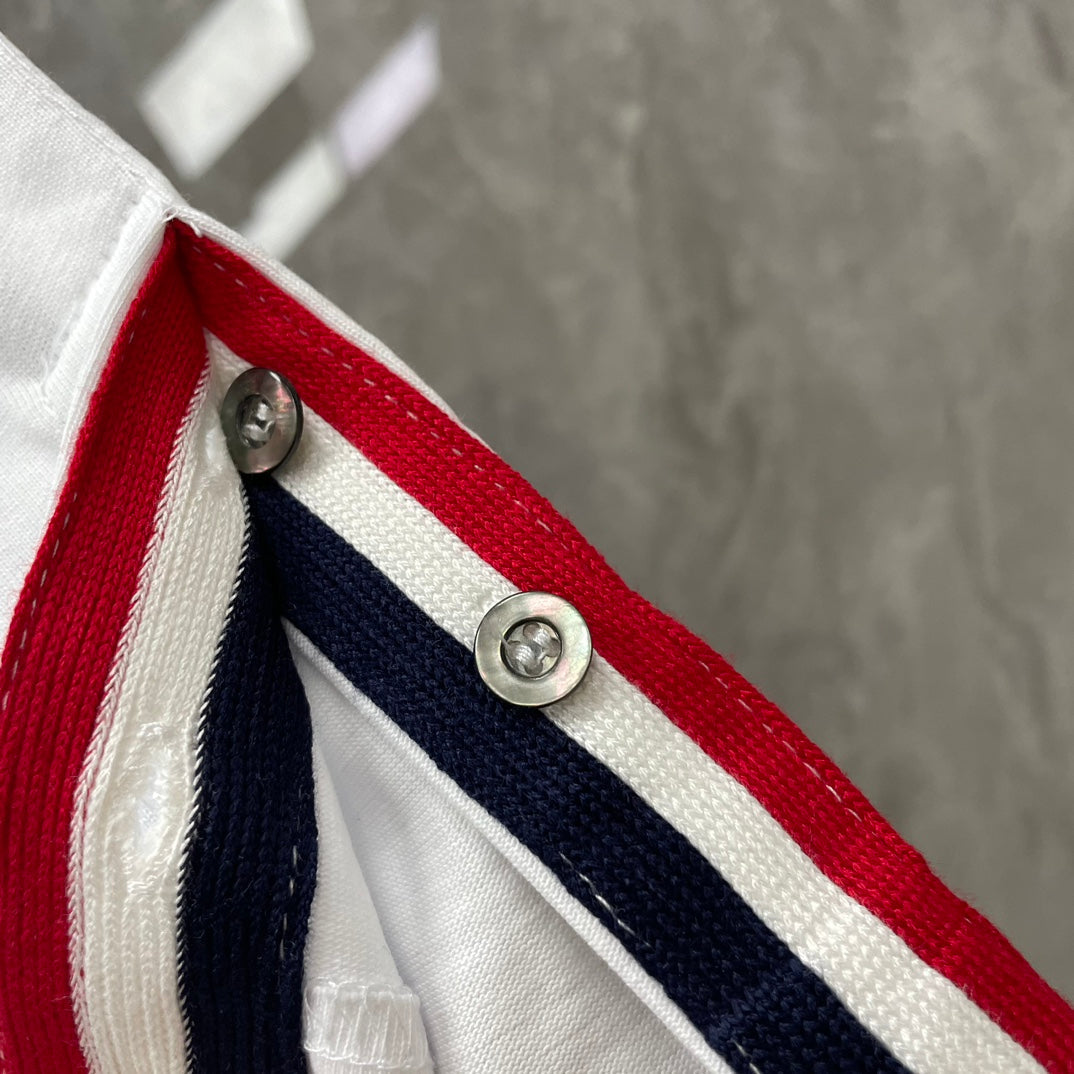 2025SS  Men's floral embroidered T-shirt THOM TREND