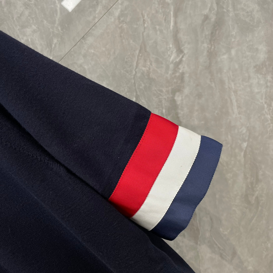 Red, white and blue cuffs T-shirt THOM TREND