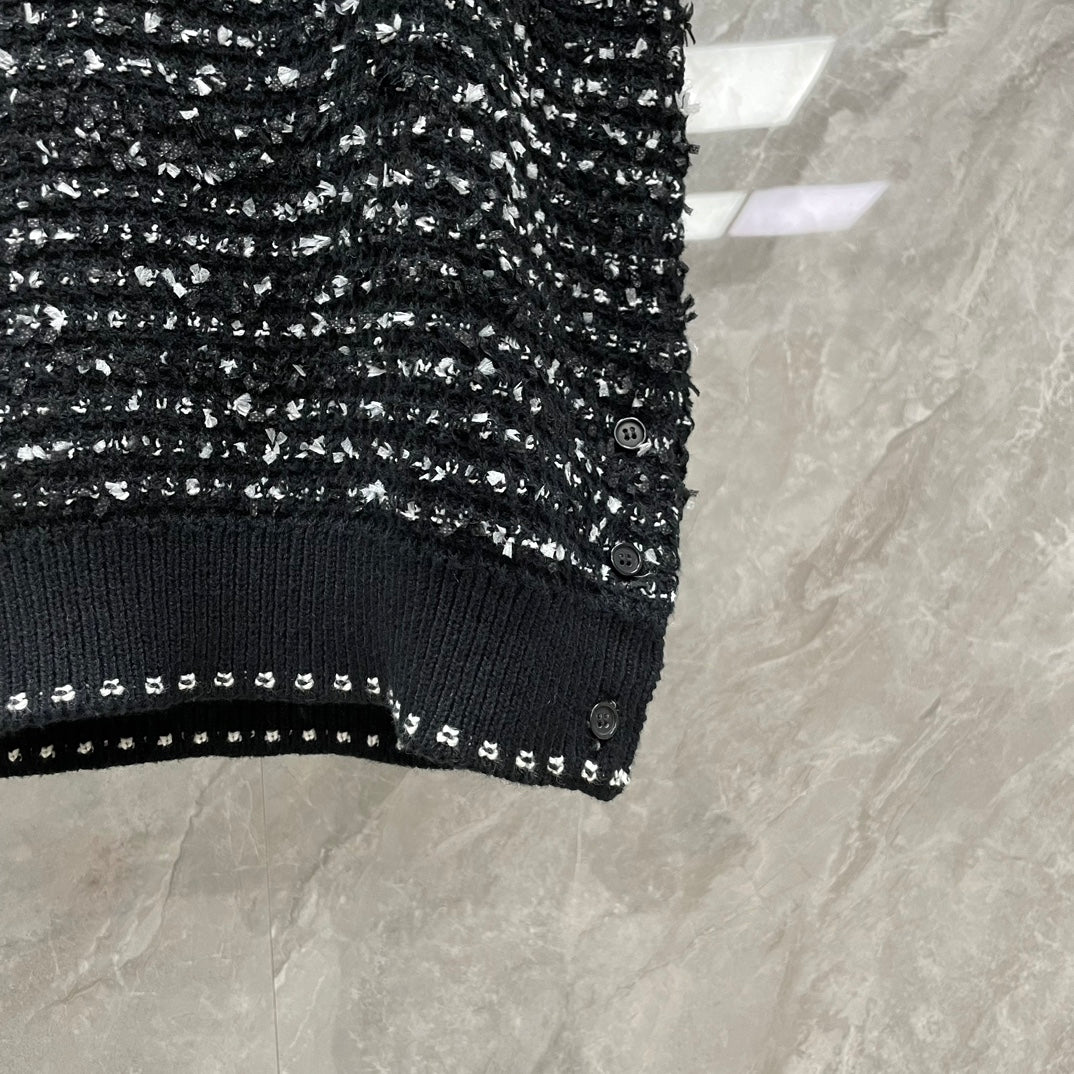 2025SS Unisex Tweed POLO Short Sleeve THOM TREND