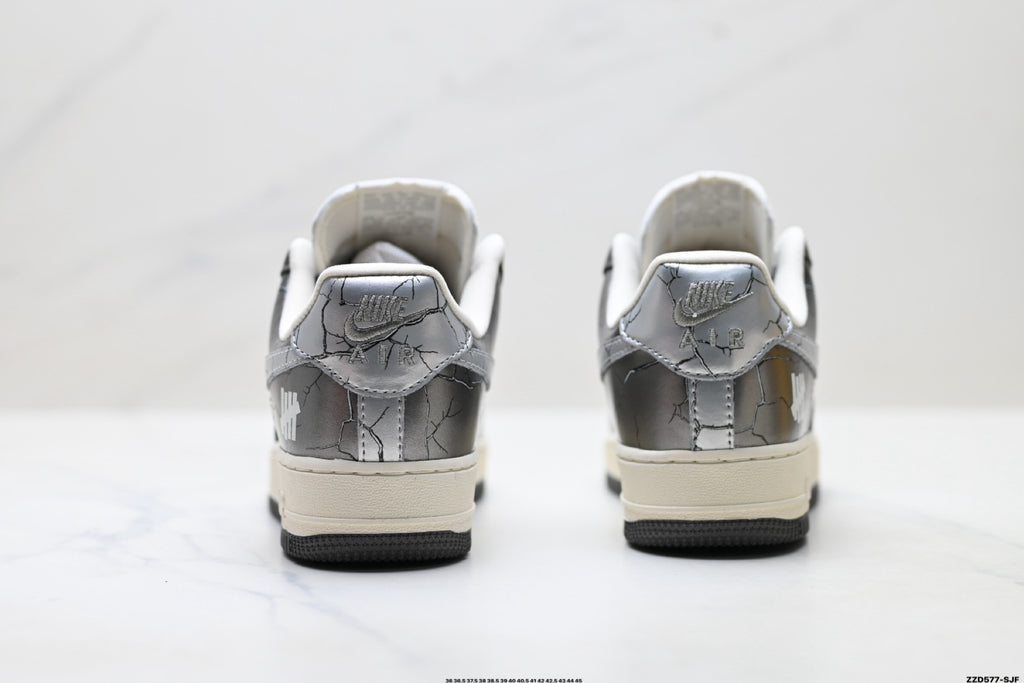Nike Air Force 1 Low Dark Gray Metallic Unisex Sneakers Style 14 detail view 7