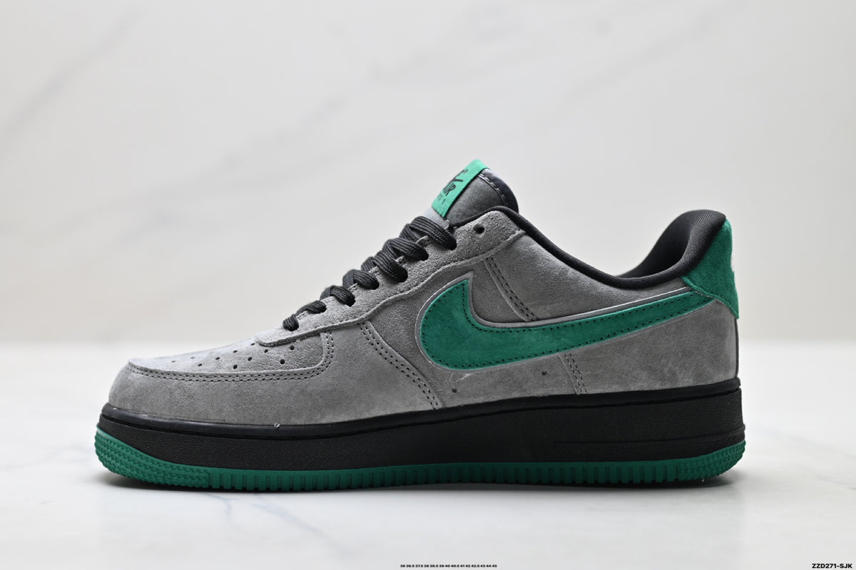 Nike Air Force 1 Low Gray Green Unisex Sneakers Style 13 detail view 4
