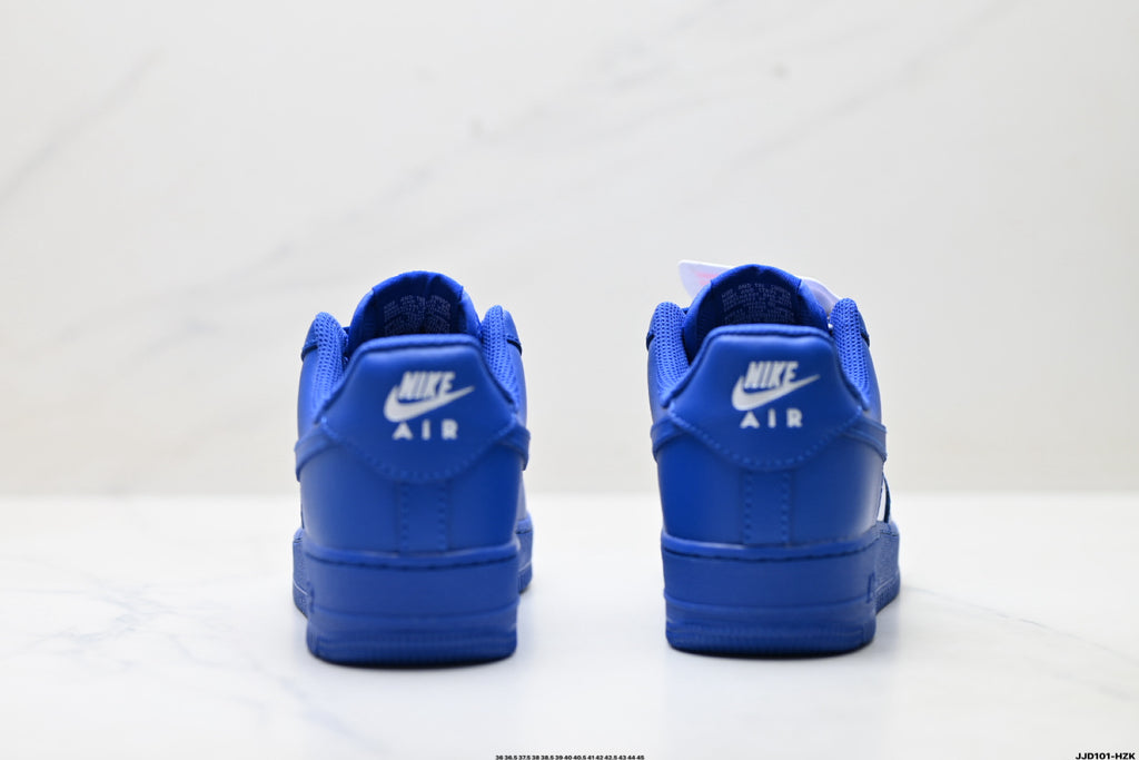 Nike Air Force 1 Low Royal Blue Tonal Unisex Sneakers Style 01 detail view 7