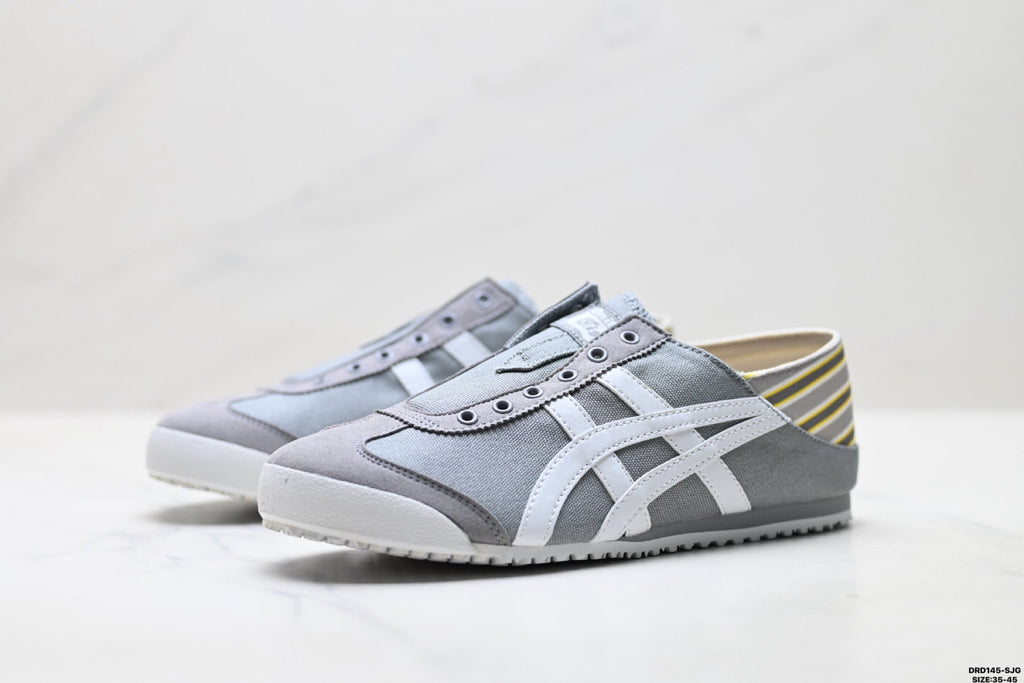 Onitsuka Tiger Retro Low Top Gray White Unisex Shoes Style 05 detail view 5